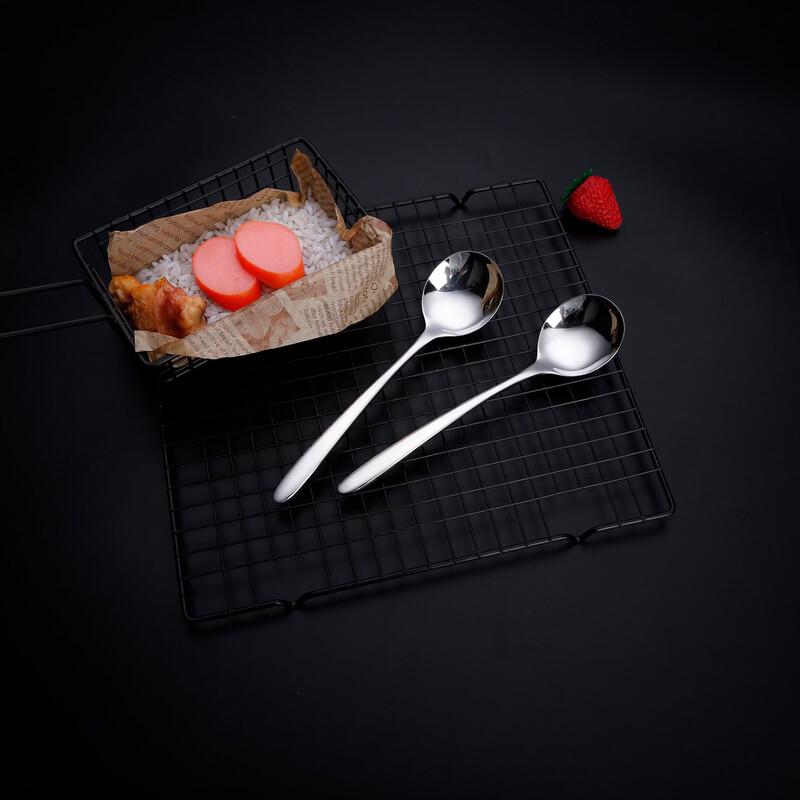 COODORA 316L Stainless Steel Round Bottom Soup Spoon Set
