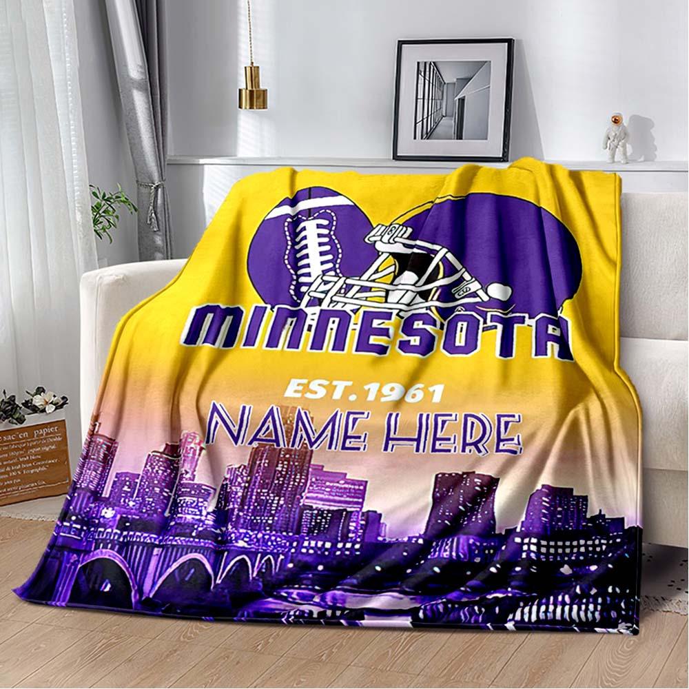 Football Fans Customize Your Name Blanket Warm Comfortable And Soft Blankets Are Suitable For Home Chairs Office Sofas Sofas Office Camping And Gifts