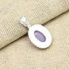 Pink Chalcedony Gemstone Handmade 925 Sterling Silver Jewelry Charming Pendant Gift For Her