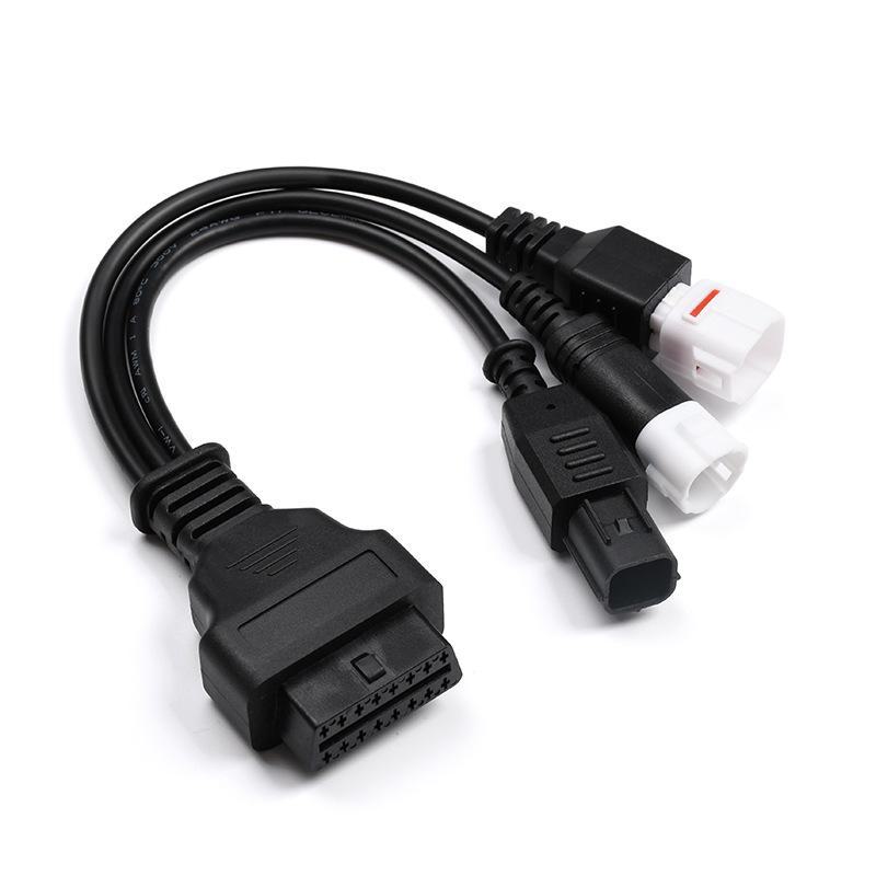 Кабель-адаптер для мотоциклов Yamaha и Honda с 3+4+6-контактными соединениями к OBD 16-контактному.