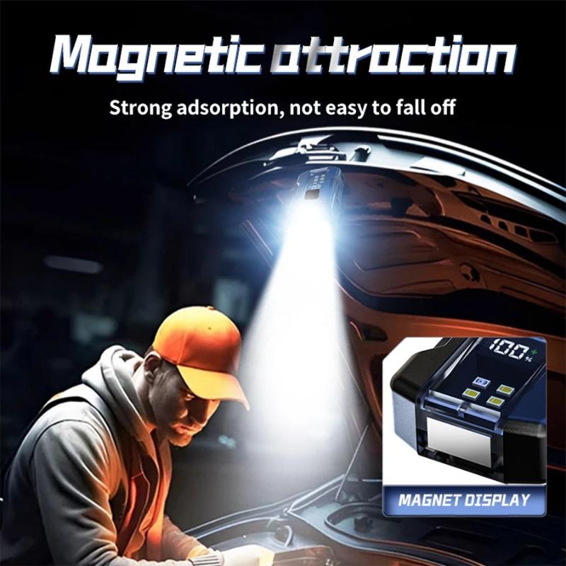 Мини EDC фонарик Type-C перезаряжаемый фонарь с магнитом клипса для шляпы 90 ° регулируемый фонарь для вспышки на открытом воздухе аварийный сигнальный фонарь