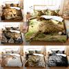 Animal Leopard Bedding Sets Quilt Bed Cover Comforter Duvet Cover Pillow Case 2-3 Pieces Sets Kids Adult Bedroom Decoration