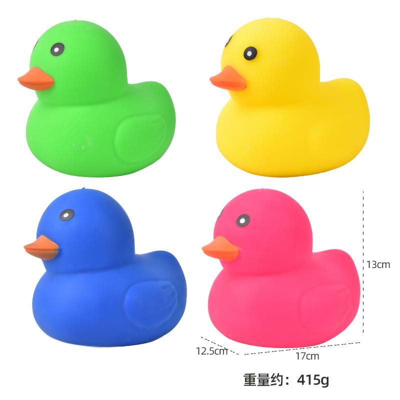 Stretchy Big Duck Squishy Toy TPR Squeeze Anti-Stress Relief Fidget Toy Slow Rising Decompression Toy for Kids and Adults