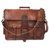 Men Genuine Vintage Brown Leather Messenger Bag Shoulder Laptop Bag Briefcase