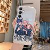 Мягкий прозрачный силиконовый чехол с рисунком аниме для Samsung A55 M35 S24 Xiaomi Redmi Note 13 Poco C65 iPhone Camera Противоударный защитный чехол