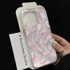 Чехол для телефона в девичьем стиле с бантом и надписью Love для iPhone 17 Pro 15 16 14 13 12 11 Pro Max 17e 16e 8 7 Plus XR XS X Серебристый Мягкий Ударопрочный Чехол