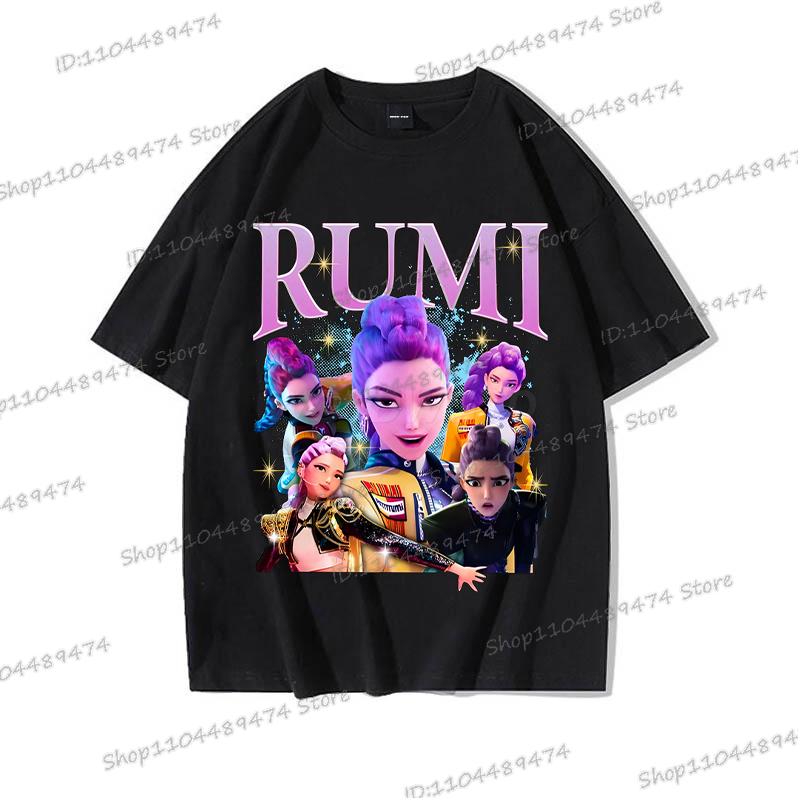 KPop Demon Hunters T-shirt for Women Men Fashion Anime Movie Tees Cute KPop Demon Hunters Funny Short Sleeve T Shirt Gifts
