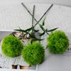 1/3 шт. Искусственные гвоздики Искусственные цветы Растения Букет Пластиковое растение Искусственные цветы Шар из травы для помещений и улицы(зеленый