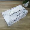 European Style Desktop Leather Tissue Box Creative Home Car Grid Paper Box Restaurant Paper Box