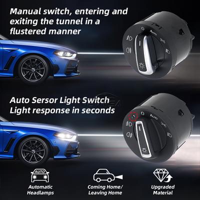 Автоматический переключатель фар с датчиком для VW Golf 5 6 MK5 MK6 Passat B6 Tiguan Amarok для SEAT ALHAMBRA Переключатель управления противотуманными фарами