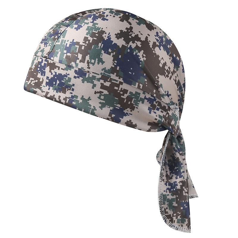 Камуфляжная повязка на голову платок на голову пиратская шляпа велосипедный капюшон защита от солнца спортивный дышащий печатный платок бандана