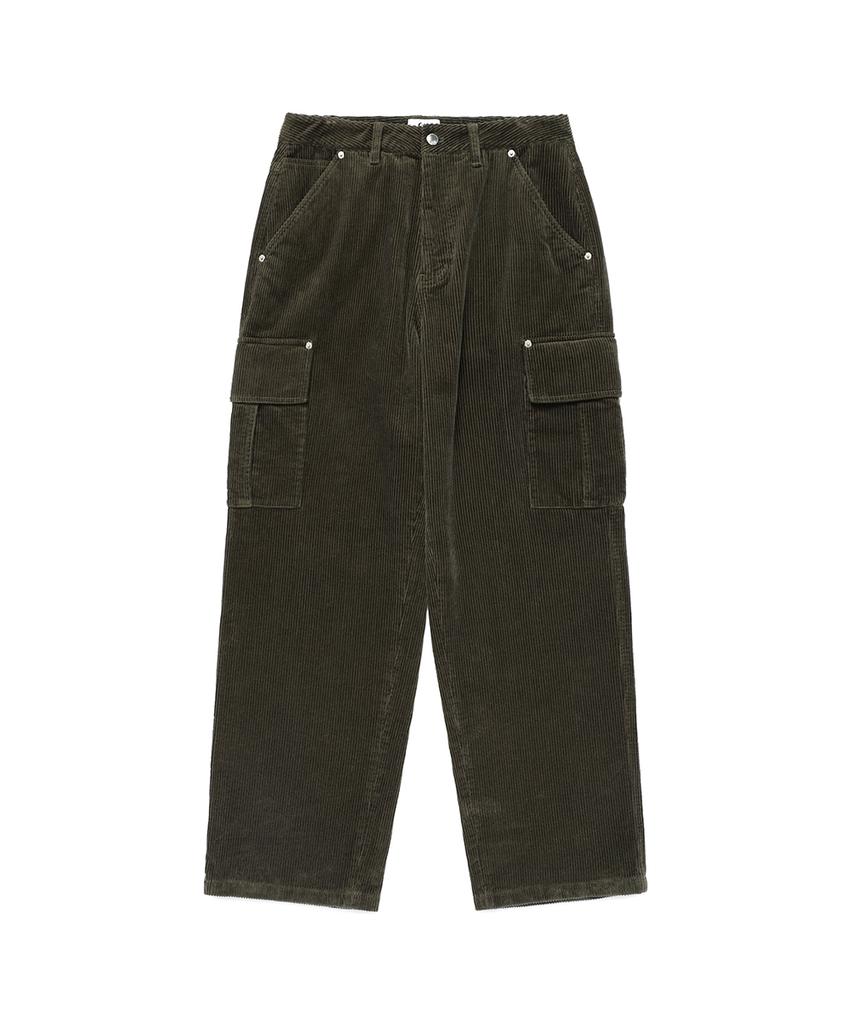 CAVISH Corduroy Washed Cargo Pants Olive(Cv2Efupa10A)