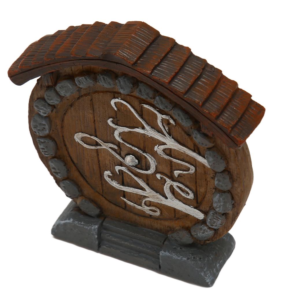 Статуэтка «Сказочная дверь» Прочная Гладкая Смола Фигурка Сказочной Двери Миниатюрная Изысканная Интересная