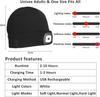 Winter Knitted Cap LED Beanie Hat Unisex Warm Winter Hat with Lights for Night Running Cycling Fishing USB Rechargeable Beanie