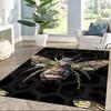 Golden Bees On Black Background Floor Mats for Living Room, Bedroom and Room Decoration Are Suitable for Gifts.