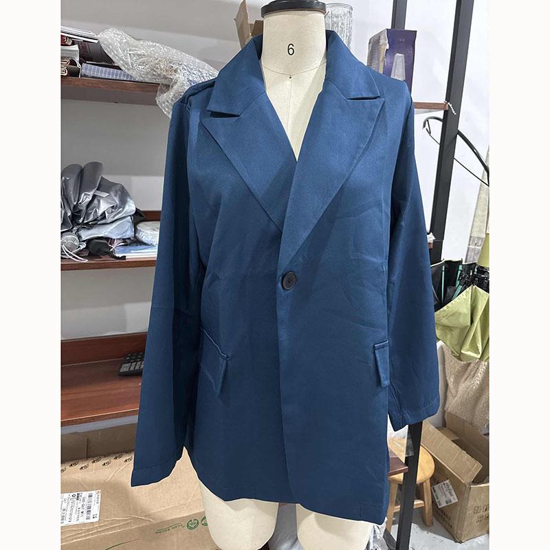 Женские элегантные пригородные костюмы, офисный женский пиджак, комплект из двух предметов, модное пальто с лацканами и одной пуговицей, узкие прямые брюки