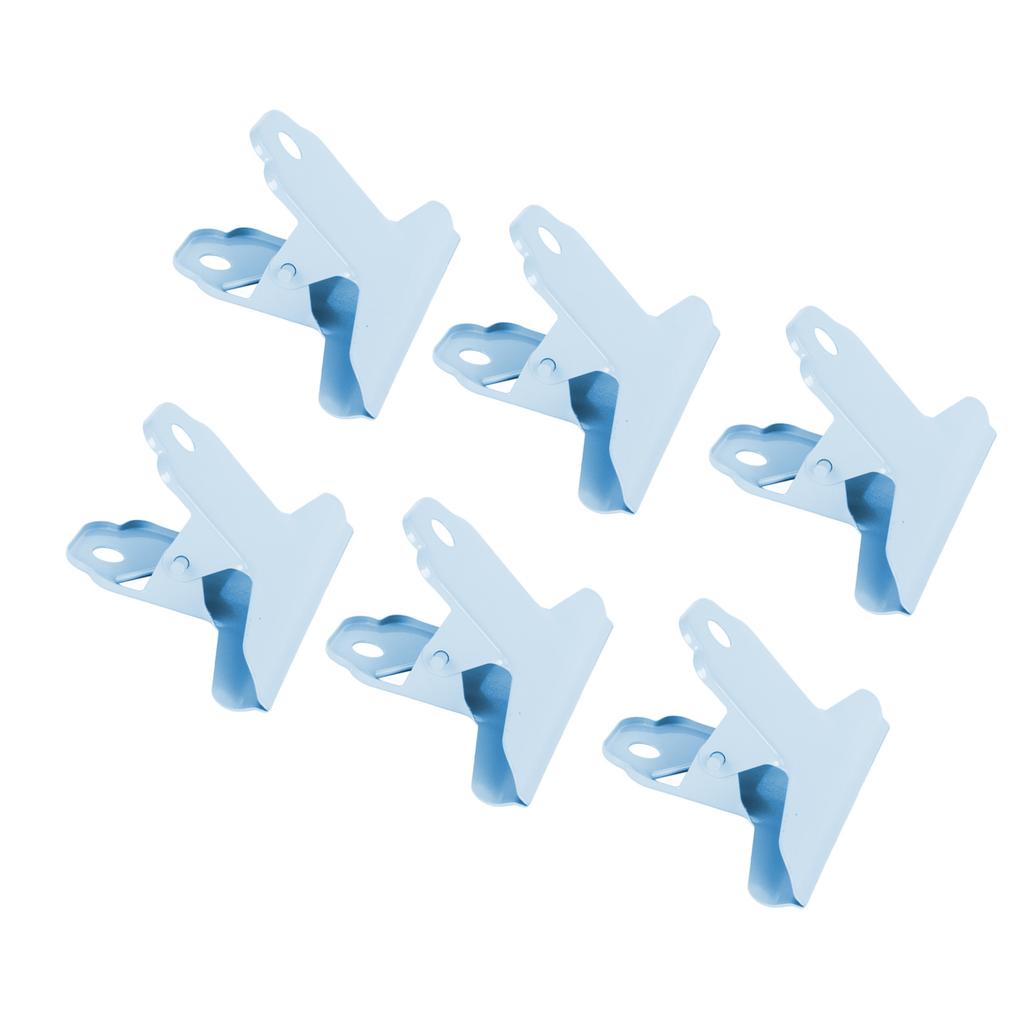 10pcs Metal Clip Iron Large Clip Strong Clamping Force Paper Clips for School Tickets Photos