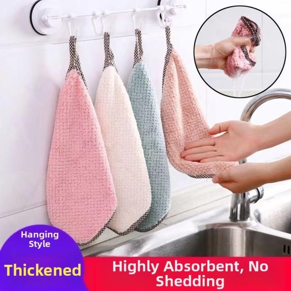 10pcs Super Absorbent Reusable Cleaning Wipe Non-Stick Oil Cleaning Towels  Household