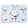 MORIPiLO Lap Blanket, Long-tailed Tit (Shimaenaga) and Daifuku Design, Soft Flannel, 100x70cm,