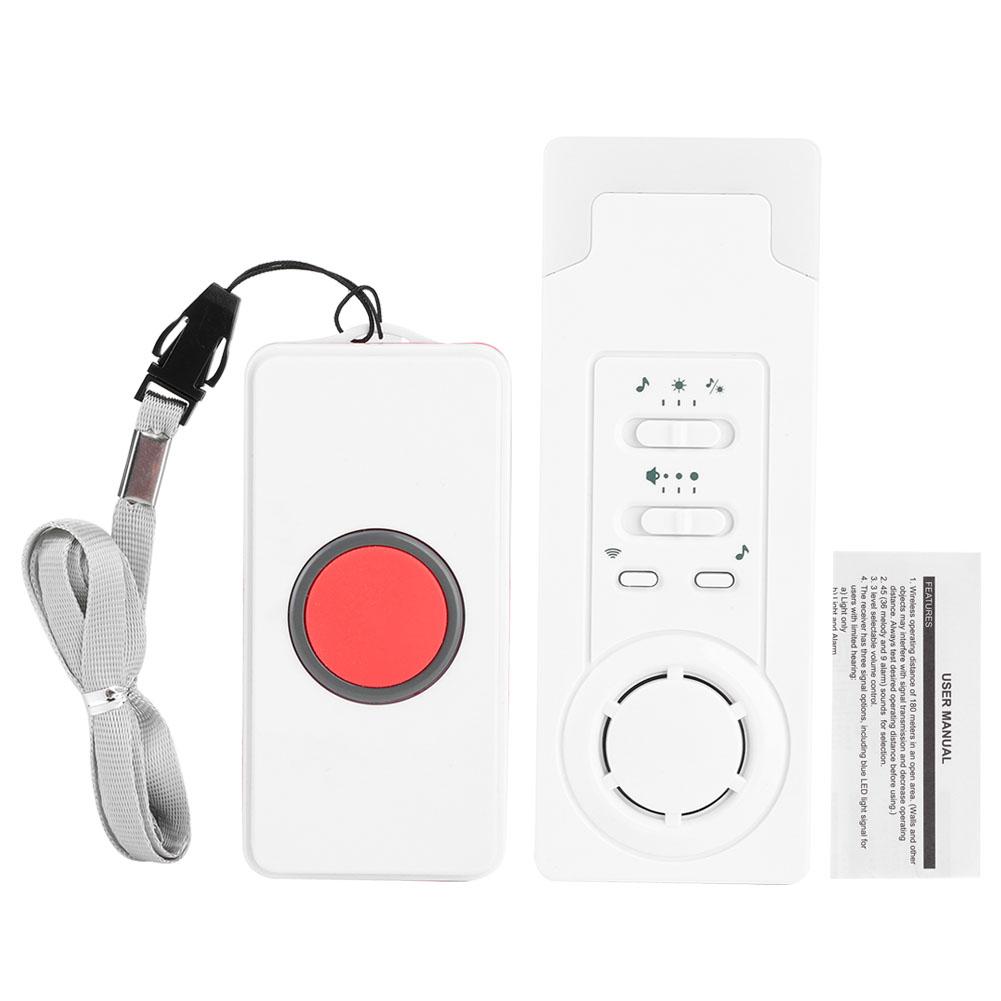 280M Wireless Caregiver Pager Home Care Alarm Call Button Nurse Alert System for Elderly Patients