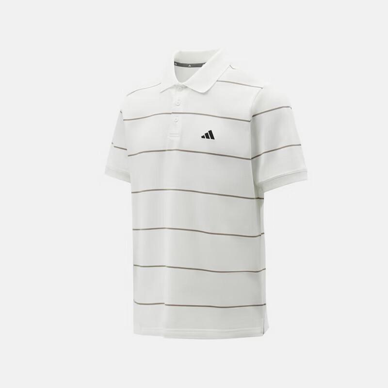 adidas Мужская поло-рубашка в полоску из пике
