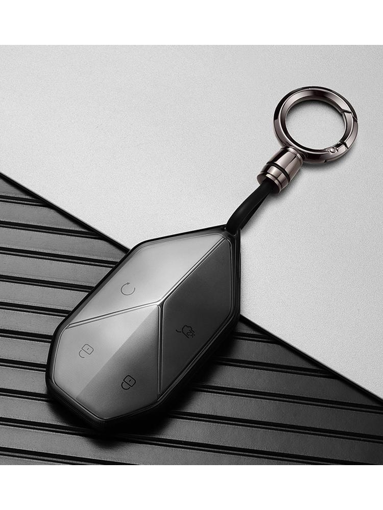 Прозрачный Черный для BYD Equation Leopard 8 Leopard 5 2024 2025 Чехол-футляр для брелока умного ключа автомобиля Держатель Брелок Аксессуары