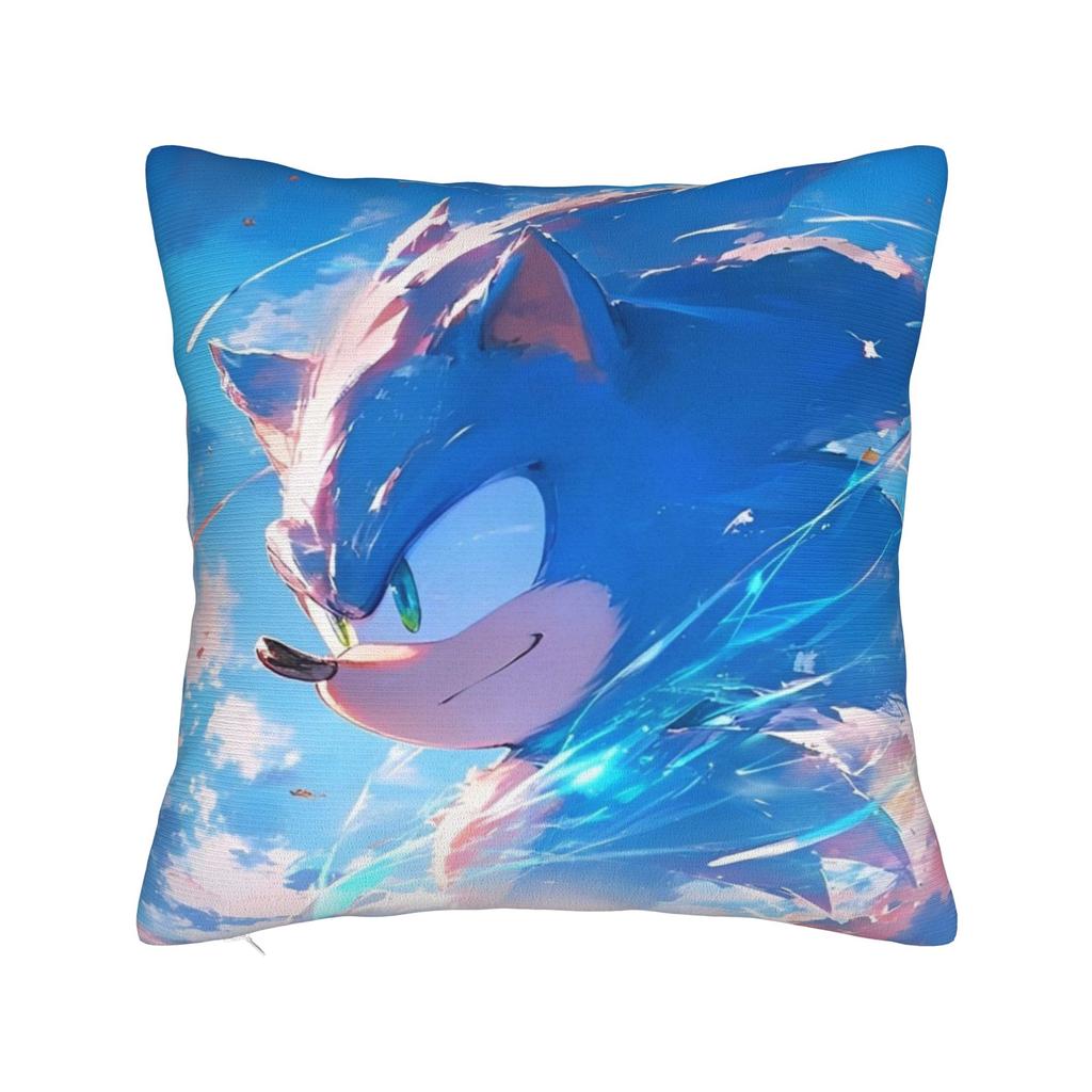Декоративные Наволочки Мультяшные S-Sonic Мерч Дом Чехол на Подушку Наволочка На Молнии Несколько Размеров