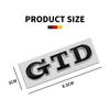 GTD Emblem 3D Metal Car Sticker Tailgate Badge Sticker Decal For Volkswagen VW Polo Golf 5 6 7 Passat Scirocco GTD Accessories  HS5