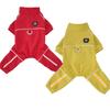Summer Four Legs Dog Clothes 2Set High-Necked Dog Jumpsuit Thin Dog Coat Schnauzer Chihuahua Homewear Puppy Pajamas with D-Ring