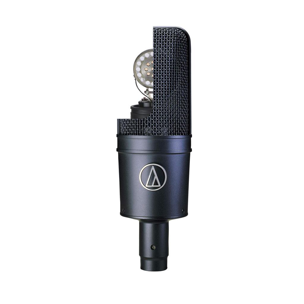 Audio-Technica AT4033a Side-Address Cardioid Condenser Microphone, XLR, Shock Mount Included, Black