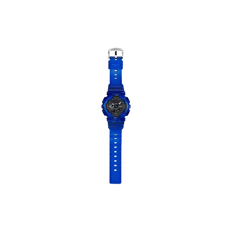 Casio BABY-G Прозрачный Морской Синий Кварцевый Механизм Ремешок из Смолы Японские и Корейские Часы Женские Часы Синий Циферблат BA-110CR-2A