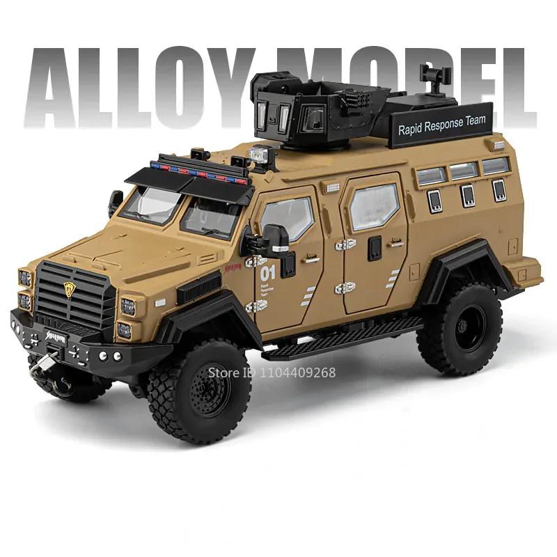 Scale 1:24 Sabertooth Car Model Toy Doors Opened Pull Back Metal Diecast Shock Absorption Armored Vehicles Desktop Ornaments