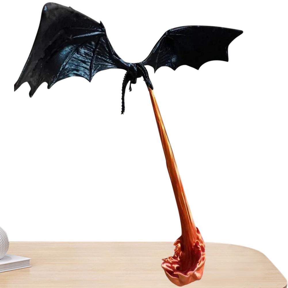 Драконий Пламя Книжный Уголок Огнедышащий Дракон Виверна Книжный Уголок Статуи Дракона