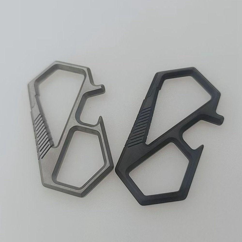 Пряжки для ключей EDC из титанового сплава, суперлегкая открывалка для бутылок, новые брелки, подвеска, инструмент для отдыха на природе