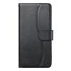 For Samsung Galaxy S24 Ultra Stand Case with Strap PU Leather Wallet Phone Cover S Shape Stitching Design