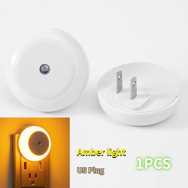 Intelligent Light Control Induction Light, Small Night Light, White Light, Blue Light, Red Light, Warm Light, Amber Light, Smart Home