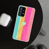Радужный градиентный чехол-обложка с сердцем для Samsung Galaxy A12 A22 A32 A52 A72 A02S A51 A50S A31 A20S A10S Note 20 Ultra 10 Plus