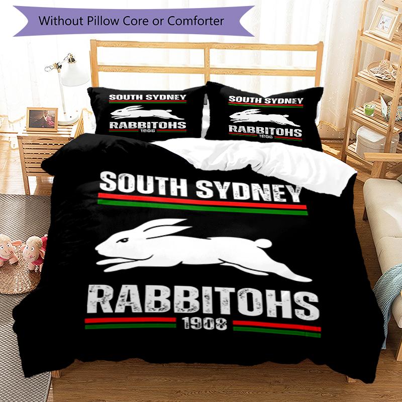 3pcs Football Team (16) Design Cover Set - HD Printed Bedding with 1 Cover and 2 Pillowcases - Perfect for Home and Dorm Decor