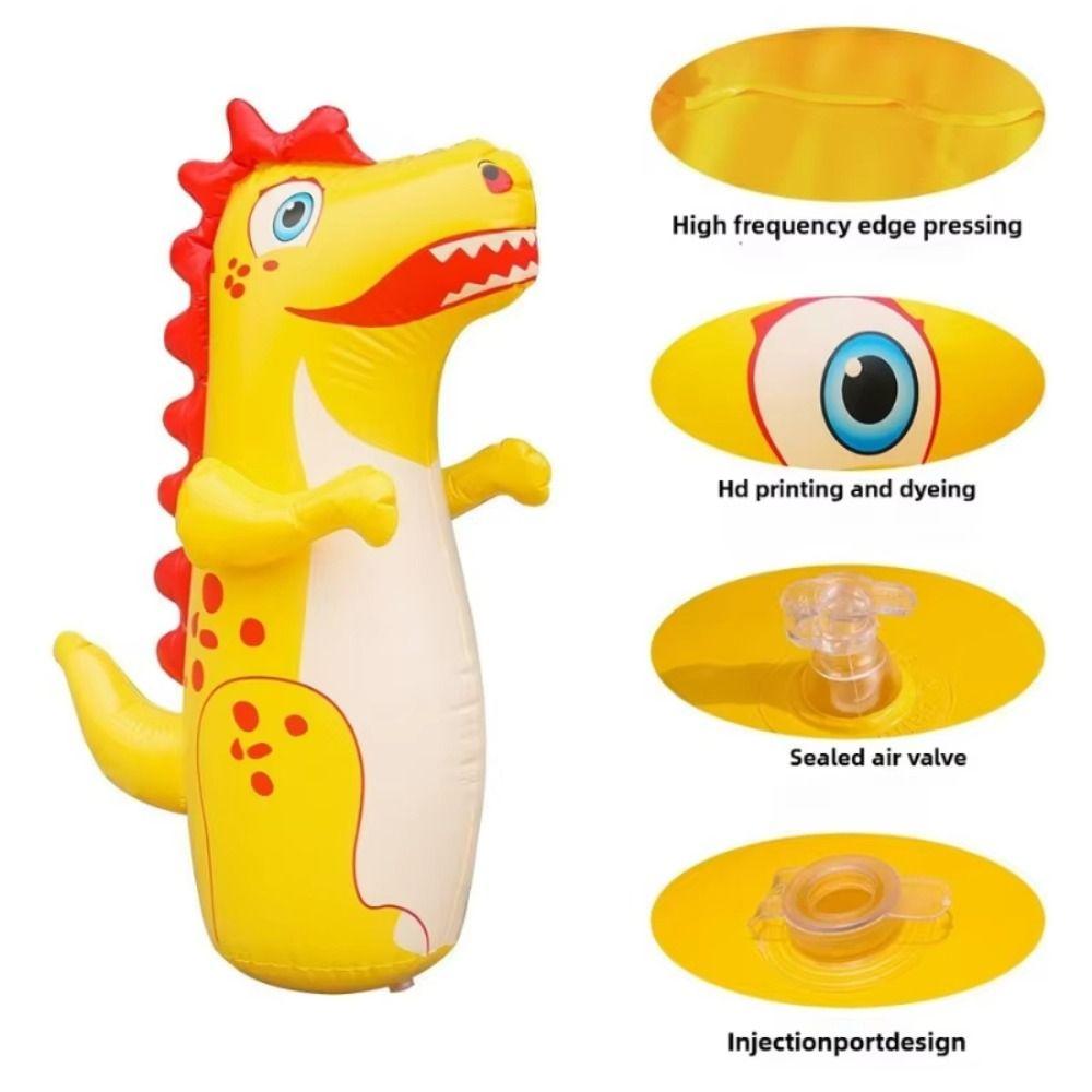 Boxing Training Inflatable Tumbler Dinosaur Cartoon Inflatable Punching Bag  Outdoor Toys