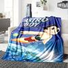 Astro Boy Adventure Flannel Blanket Super Soft Warm Cozy Blanket For Sofa Bed Office Travel Allseason Home Decor Gift