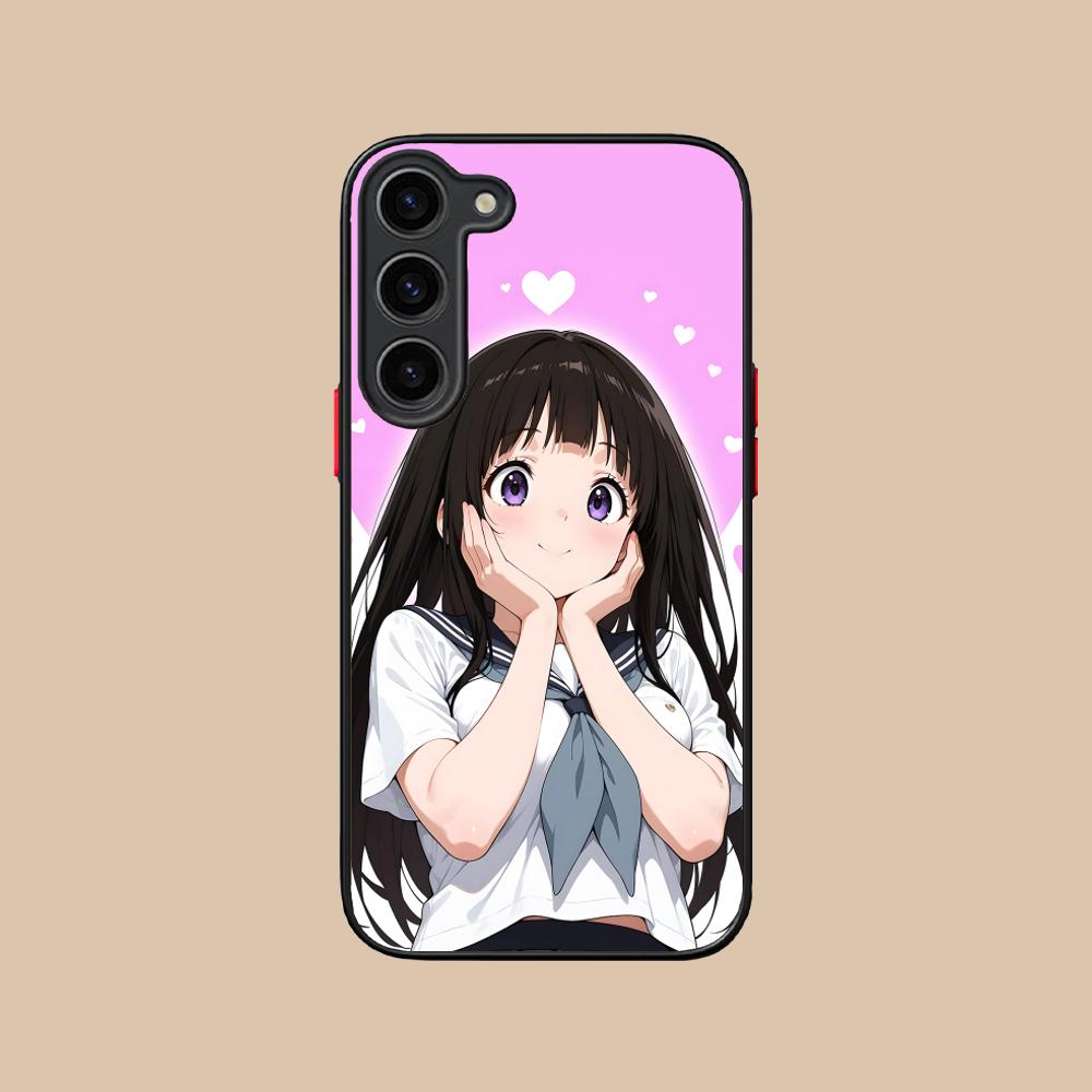 Hyouka Chitanda Silicone Mobile Phone Case for Samsung Galaxy S26 S25 S24 S23 S22 S21 Plus FE Ultra Colorful Cover