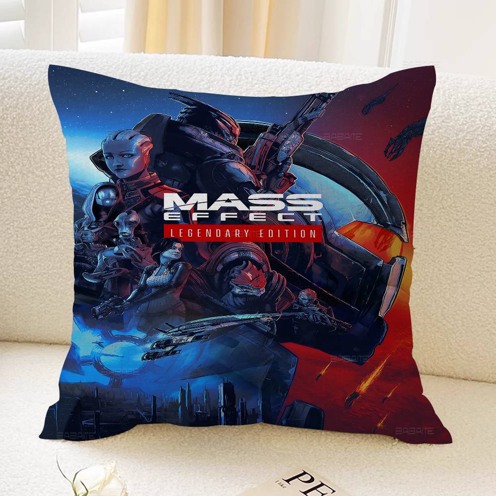 NT1464 Подушка Mass Effect Аниме Подушка Подушка для изголовья дивана Чехол для подушки Чехол для подушки 45x45 см Модный