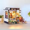 CRESYMME Dollhouse Miniature Wooden 3D DIY Handmade for Adults Kit, Puzzle, (Julia's Bakery)