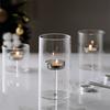 European-style Candlestick Transparent Candle Stand Creative Glass Candle Holder  Banquet