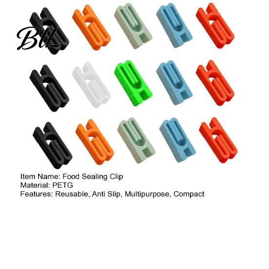 Heavy Duty Bag Closures 15Pcs 3D Printed Mini Food Sealing Clips for Kitchen Storage, Reusable Sealer Chips with Anti-slip Texture Snacks Preservation