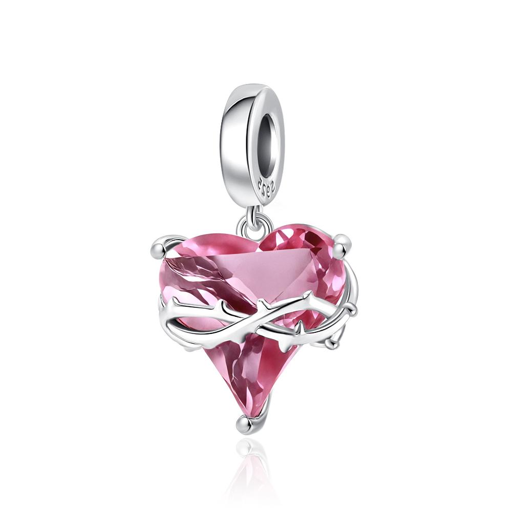 New Silve Red Heart Rudder Anchor Pendant Charm Bead Fit Original Diy Bracelet For Women Diy Fashion Jewelry Making