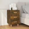 VidaXL Bedside Table Smoked Oak 40x40x66 Cm Engineered Wood 817321