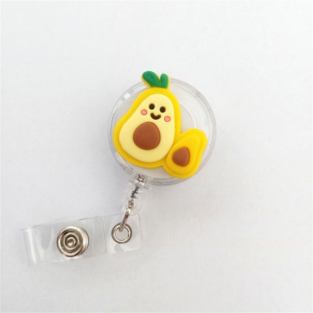Silicone Fruits Nurse Badge Reel ID Card Retractable Badge Holder  Hospital Use