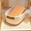 Desk Organizer for Nursery Laundry Woven Storage Basket Storage Basket Cotton Rope Storage Baskets