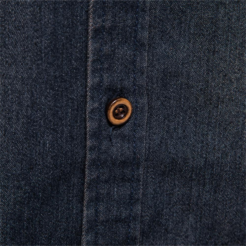 AIOPESON мужские джинсовые рубашки хлопковые эластичные качественные рубашки с длинными рукавами мужская мода повседневная приталенная мужская дизайнерская одежда